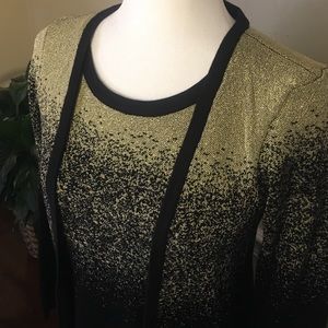 🖤SHIMMERING Gold & Black 1pc Cardigan! Like NEW!